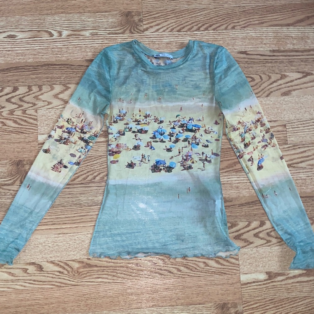 Zara Mesh Top